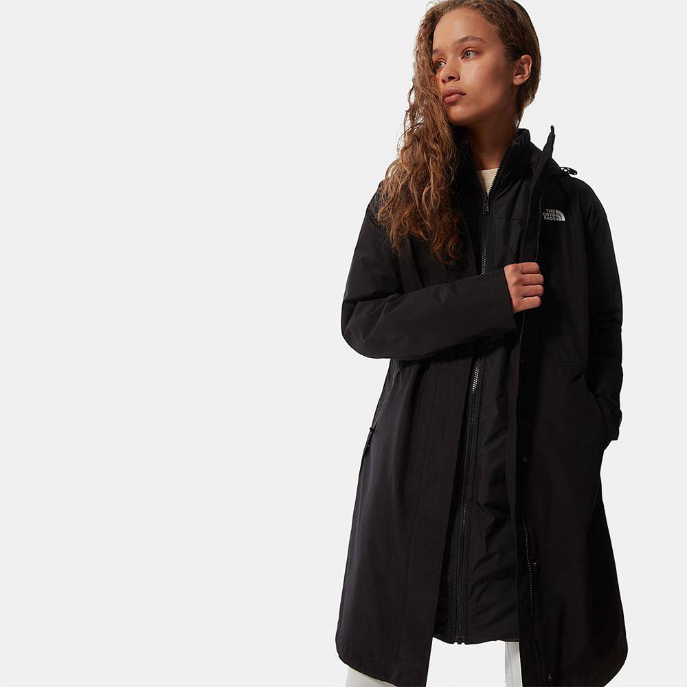 The North Face Suzanne Triclimate Parka Γυναικεια Μπουφάν 3 Σε 1 - Μαυρα (CFOM09135)